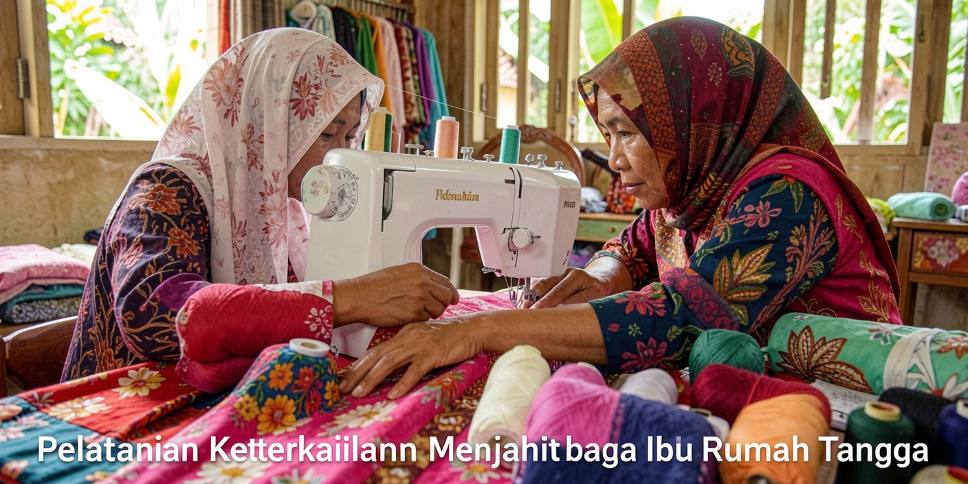 Pelatihan Keterampilan Menjahit bagi Ibu Rumah Tangga
